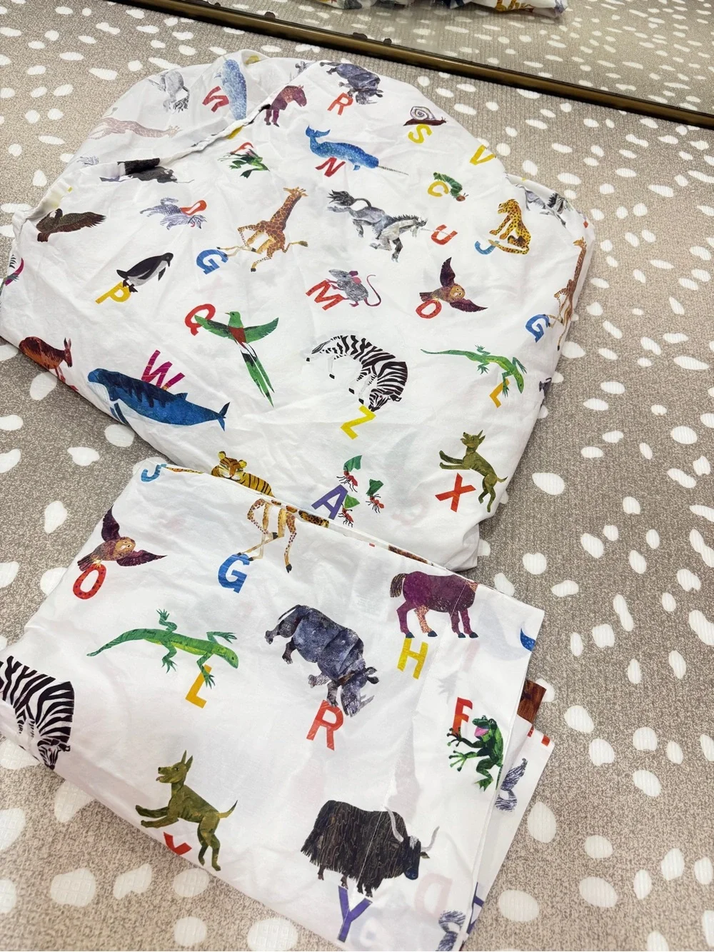 Pottery Barn Kids World of Eric Carle books Organic cotton Sheet Set Pillowcase
